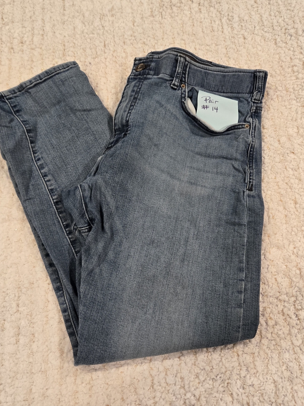 Lee Men's Extreme Motion Slim Fit Straight Leg Washed Blue Denim Jeans